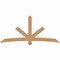 Ekena Millwork Alberta Smooth Timber Gable Bracket, Western Red Cedar, 96"W x 44"H x 3 1/2"D x 5 1/2"F, 11/12 Pitch GBW096X44X0406ALB00SWR - alternate 1